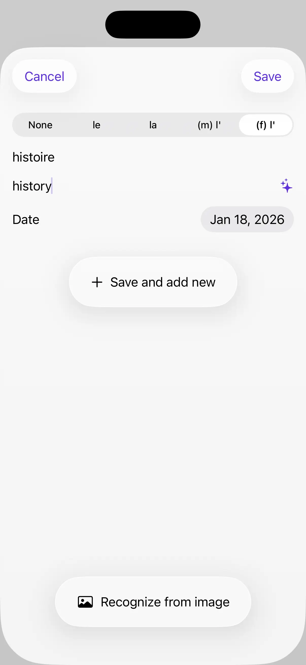 Add word flow